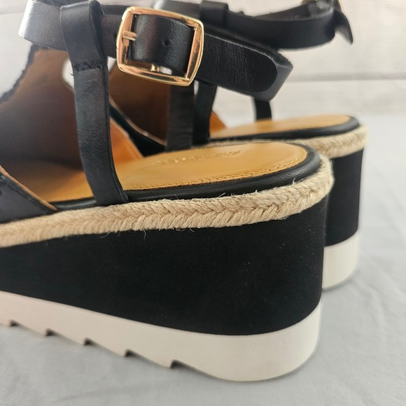 Free People Size 8 Black Morning in Mykonos Espadrille Platform Shoe NWOT NWOB - Picture 2 of 16